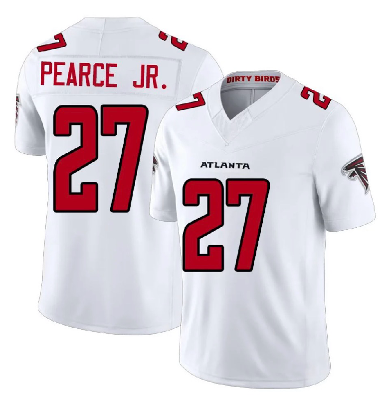 Atlanta Falcons #27 James Pearce Jr White Alternate Vapor F.U.S.E Limited Stitched Jersey