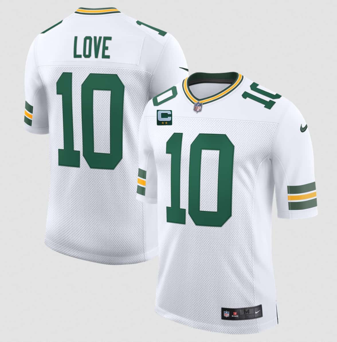 Green Bay Packers #10 Jordan Love White 2026 With 2-Star C Patch New Vapor Untouchable Limited Football Stitched Jersey Green Bay Packers #10 Jordan Love White 2026 With 2-Star C Patch New Vapor Untouchable Limited Football Stitched Jersey