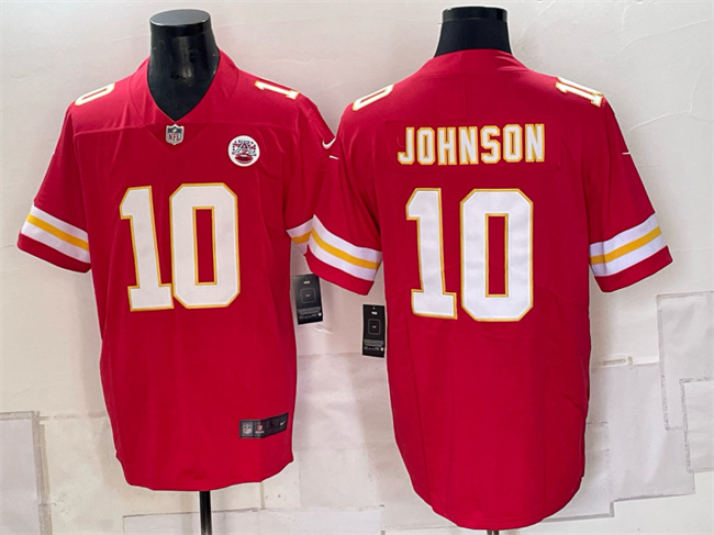 Kansas City Chiefs #10 Emmett Johnson Red 2026 Vapor Untouchable Limited Stitched Football Jersey