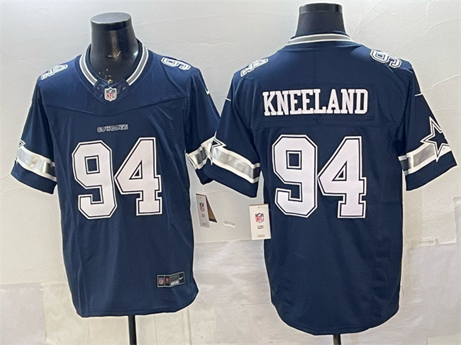 Dallas Cowboys #94 Marshawn Kneeland Navy F.U.S.E. Vapor Limited Stitched Football Jersey