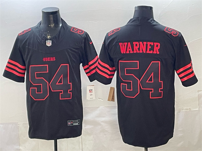 San Francisco 49ers #54 Fred Warner Black F.U.S.E. 'Stranger Things Edition' Vapor Limited Stitched Football Jersey