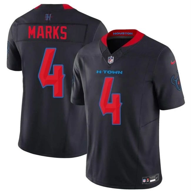 Houston Texans #4 Woody Marks Navy 2026 F.U.S.E. Vapor Limited Stitched Football Jersey