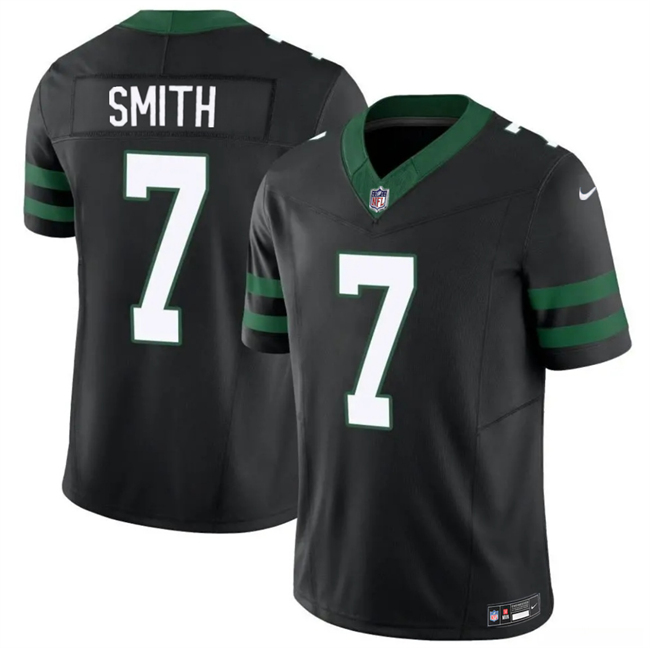New York Jets #7 Geno Smith Black 2025 F.U.S.E. Vapor Untouchable Limited Stitched Jersey New York Jets #7 Geno Smith Black 2025 F.U.S.E. Vapor Untouchable Limited Stitched Jersey