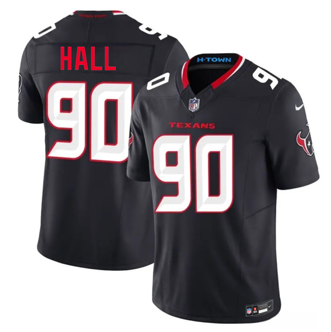 Houston Texans #90 Logan Hall Navy 2nd Alternate 2026 F.U.S.E. Vapor Limited Stitched Football Jersey Houston Texans #90 Logan Hall Navy 2nd Alternate 2026 F.U.S.E. Vapor Limited Stitched Football Jersey