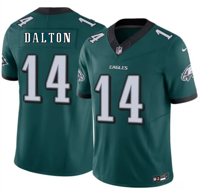 Philadelphia Eagles #14 Andy Dalton Green 2026 F.U.S.E. Vapor Untouchable Limited Stitched Football Jersey Philadelphia Eagles #14 Andy Dalton Green 2026 F.U.S.E. Vapor Untouchable Limited Stitched Football Jersey