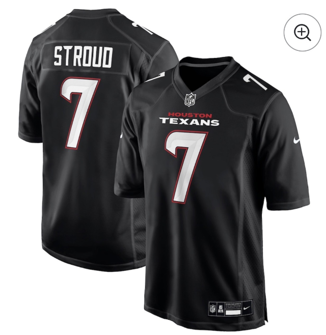 Houston Texans #7 CJ Stroud Black Fashion Limited Stitched Football Jersey Houston Texans #7 CJ Stroud Black Fashion Limited Stitched Football Jersey