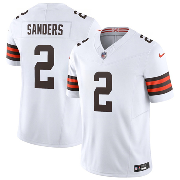 Cleveland Browns #2 Shedeur Sanders White 2026 F.U.S.E. Vapor Limited Football Stitched Jersey