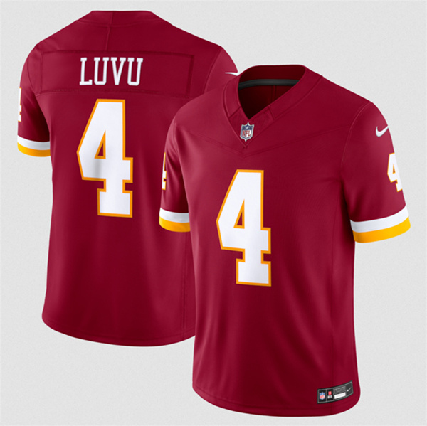Washington Commanders #4 Frankie Luvu Burgundy 2026 F.U.S.E. Vapor Limited Football Stitched Jersey Washington Commanders #4 Frankie Luvu Burgundy 2026 F.U.S.E. Vapor Limited Football Stitched Jersey