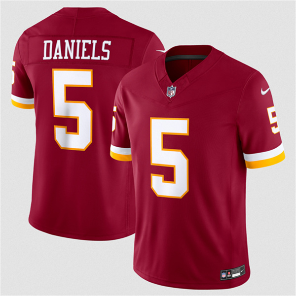 Washington Commanders #5 Jayden Daniels Burgundy 2026 F.U.S.E. Vapor Limited Football Stitched Jersey Washington Commanders #5 Jayden Daniels Burgundy 2026 F.U.S.E. Vapor Limited Football Stitched Jersey