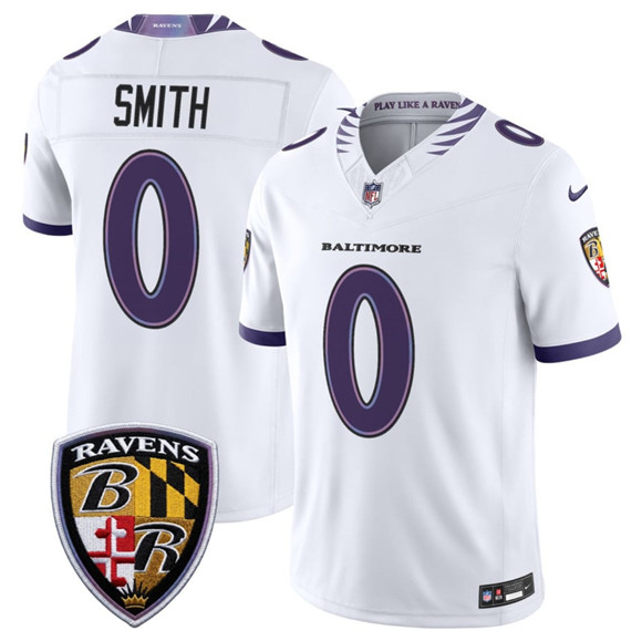 Baltimore Ravens #0 Roquan Smith White 2026 F.U.S.E. Vapor Limited Football Stitched Jersey