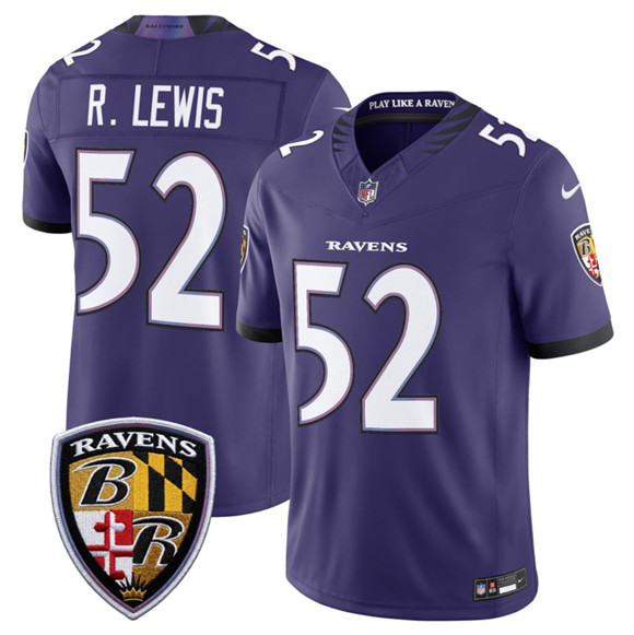 Baltimore Ravens #52 Ray Lewis Purple 2026 F.U.S.E Vapor Limited Football Stitched Jersey