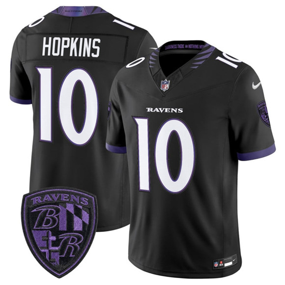 Baltimore Ravens #10 DeAndre Hopkins Black 2026 F.U.S.E. Alternate Vapor Limited Football Stitched Jersey