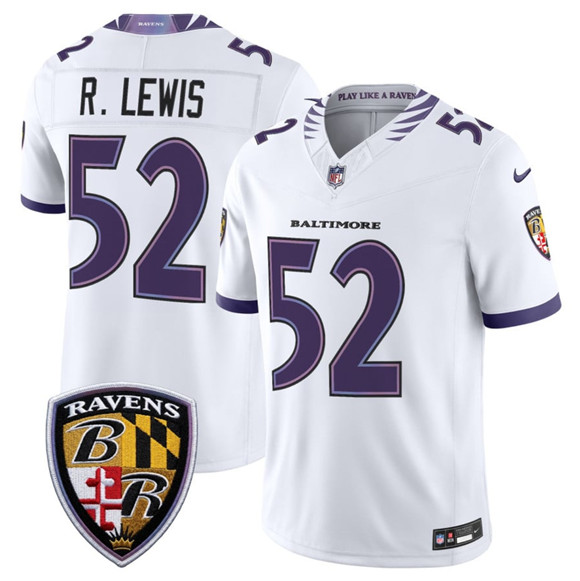 Baltimore Ravens #52 Ray Lewis White 2026 F.U.S.E. Vapor Limited Football Stitched Jersey
