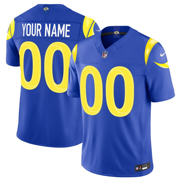 Los Angeles Rams Active Player Custom Royal 2026 F.U.S.E. Vapor Limited Football Stitched Jersey Los Angeles Rams Active Player Custom Royal 2026 F.U.S.E. Vapor Limited Football Stitched Jersey