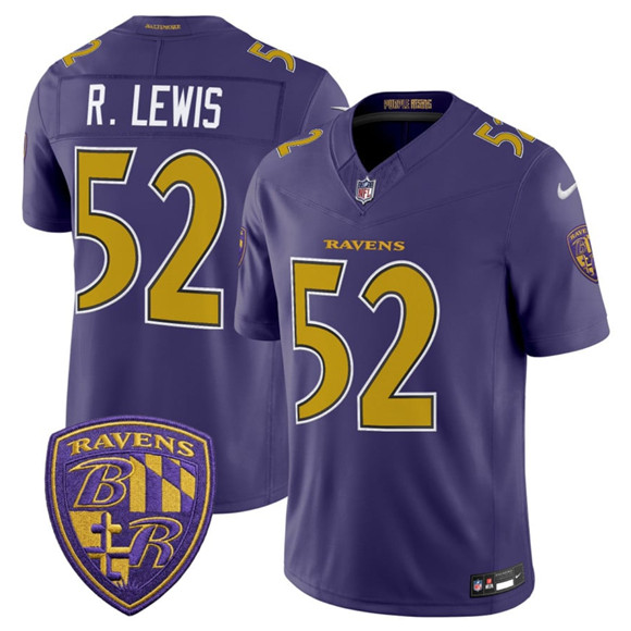 Baltimore Ravens #52 Ray Lewis Purple 2026 F.U.S.E. Alternate Vapor Limited Football Stitched Jersey