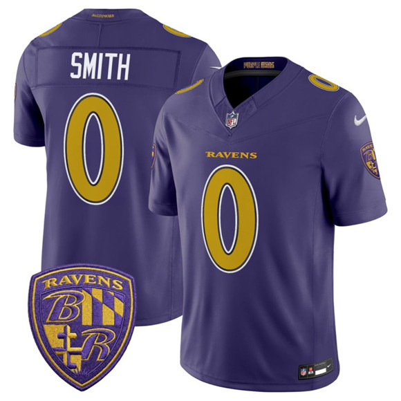Baltimore Ravens #0 Roquan Smith Purple 2026 F.U.S.E. Alternate Vapor Limited Football Stitched Jersey