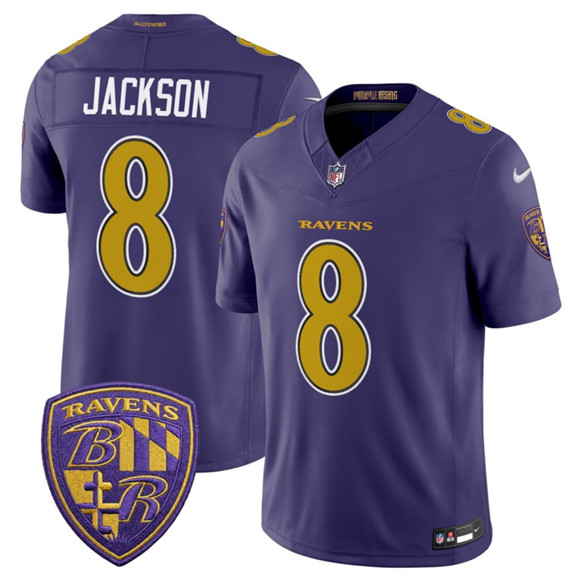 Baltimore Ravens #8 Lamar Jackson Purple 2026 F.U.S.E. Alternate Vapor Limited Football Stitched Jersey Baltimore Ravens #8 Lamar Jackson Purple 2026 F.U.S.E. Alternate Vapor Limited Football Stitched Jersey