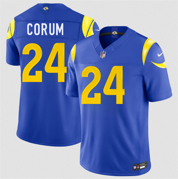 Los Angeles Rams #24 Blake Corum Royal 2026 F.U.S.E. Vapor Limited Football Stitched Jersey