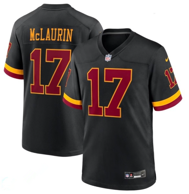Washington Commanders #17 Terry McLaurin Black Limited Stitched Football Jersey