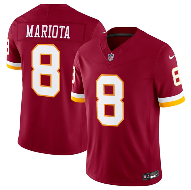 Washington Commanders #8 Marcus Mariota Burgundy 2026 F.U.S.E. Vapor Limited Stitched Football Jersey Washington Commanders #8 Marcus Mariota Burgundy 2026 F.U.S.E. Vapor Limited Stitched Football Jersey
