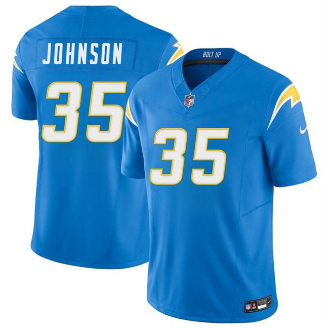 Los Angeles Chargers #35 Amar Johnson Blue 2026 F.U.S.E. Vapor Limited Football Stitched Jersey