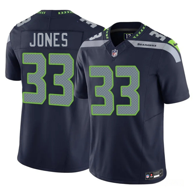 Seattle Seahawks #33 Velus Jones Navy 2026 F.U.S.E. Vapor Untouchable Limited Football Stitched Jersey