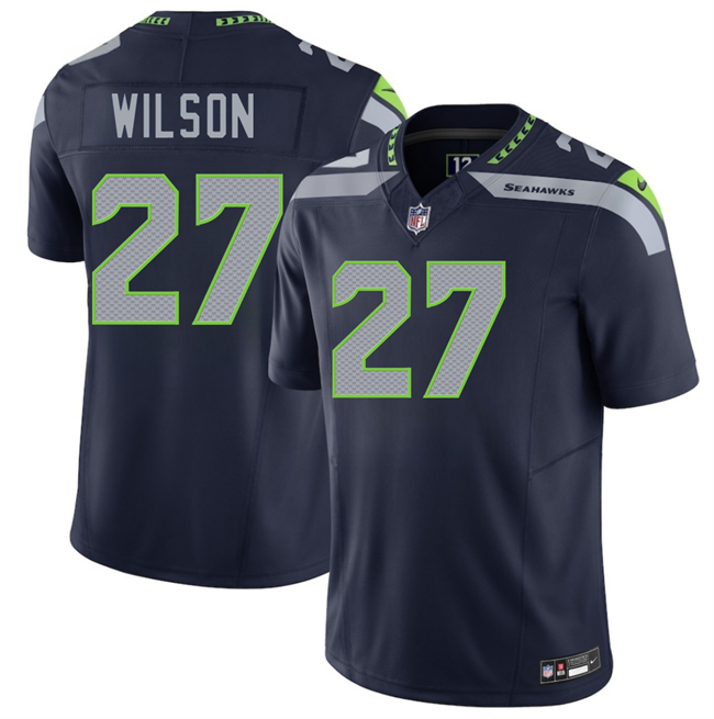Seattle Seahawks #27 Emanuel Wilson Navy 2026 F.U.S.E. Vapor Untouchable Limited Football Stitched Jersey