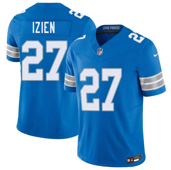 Detroit Lions #27 Christian Izien Blue 2026 F.U.S.E. Vapor Limited Football Stitched Game Jersey