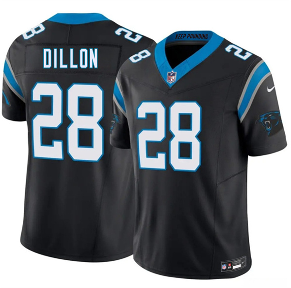 Carolina Panthers #28 A.J. Dillon Black 2026 F.U.S.E. Vapor Limited Football Stitched Jersey