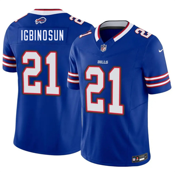Buffalo Bills #21 Davison Igbinosun Blue 2026 Draft F.U.S.E. Vapor Untouchable Limited Football Stitched Jersey