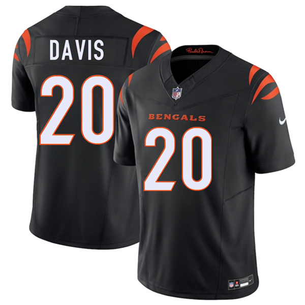 Cincinnati Bengals #20 Tacario Davis Black 2026 Draft F.U.S.E. Vapor Untouchable Limited Football Stitched Jersey