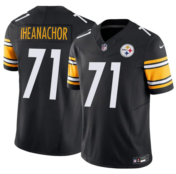 Pittsburgh Steelers #71 Max Iheanachor Black 2026 Draft F.U.S.E. Vapor Limited Football Stitched Jersey