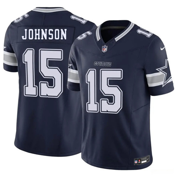 Dallas Cowboys #15 Manuel Johnson Navy 2026 F.U.S.E. Vapor Untouchable Limited Stitched Football Jersey