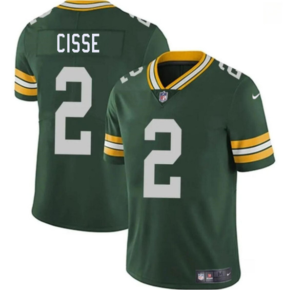 Green Bay Packers #2 Brandon Cisse Green 2026 Vapor Untouchable Limited Football Stitched Jersey