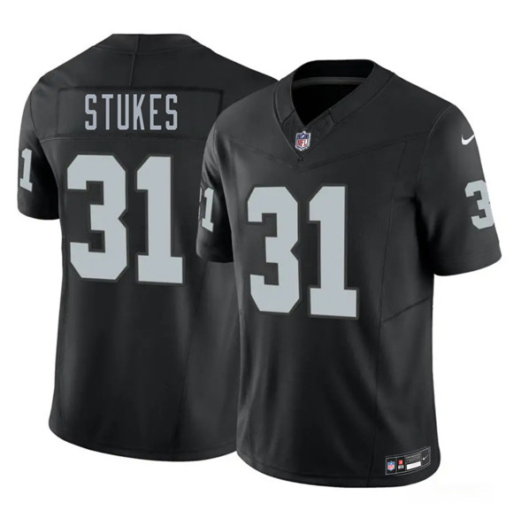 Las Vegas Raiders #31 Treydan Stukes Black 2026 F.U.S.E. Vapor Untouchable Limited Football Stitched Jersey