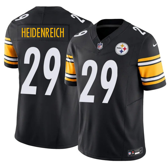Pittsburgh Steelers #29 Eli Heidenreich Black 2026 Draft F.U.S.E. Vapor Limited Football Stitched Jersey