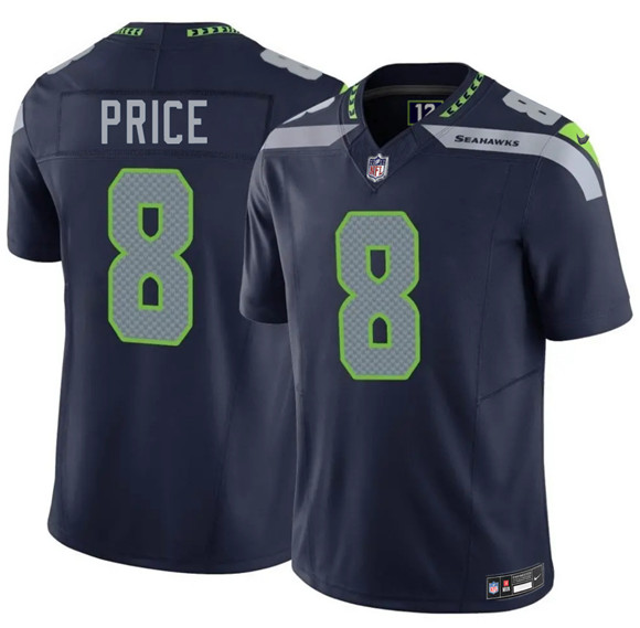 Seattle Seahawks #8 Jadarian Price Navy 2026 F.U.S.E. Vapor Untouchable Limited Football Stitched Jersey