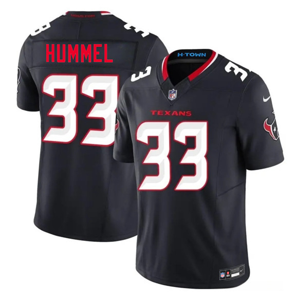 Houston Texans #33 Jake Hummel Navy 2nd Alternate 2026 F.U.S.E. Vapor Limited Football Stitched Jersey