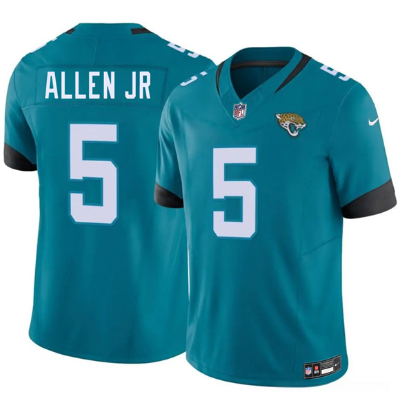 Jacksonville Jaguars #5 LeQuint Allen Jr Teal 2026 F.U.S.E. Vapor Untouchable Limited Football Stitched Jersey