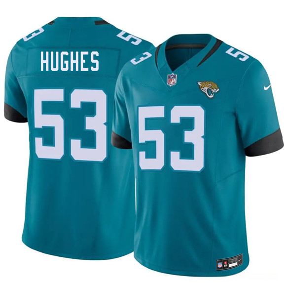 Jacksonville Jaguars #53 Parker Hughes Teal 2026 Draft F.U.S.E. Vapor Untouchable Limited Football Stitched Jersey