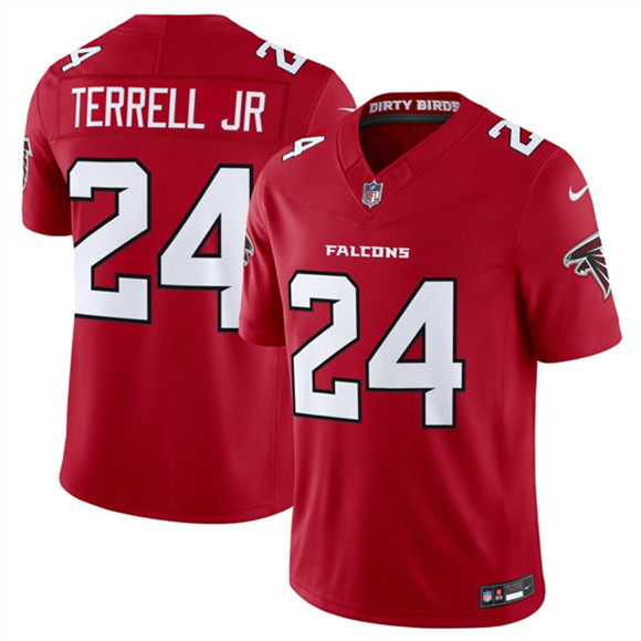 Atlanta Falcons #24 A.J. Terrell Red 2026 New F.U.S.E. Vapor Untouchable Limited Football Stitched Jersey