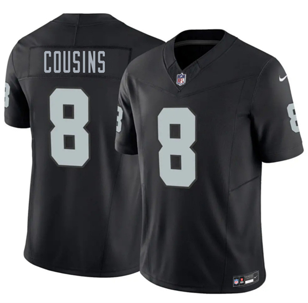Las Vegas Raiders #8 Kirk Cousins Black 2026 F.U.S.E. Vapor Untouchable Limited Football Stitched Jersey