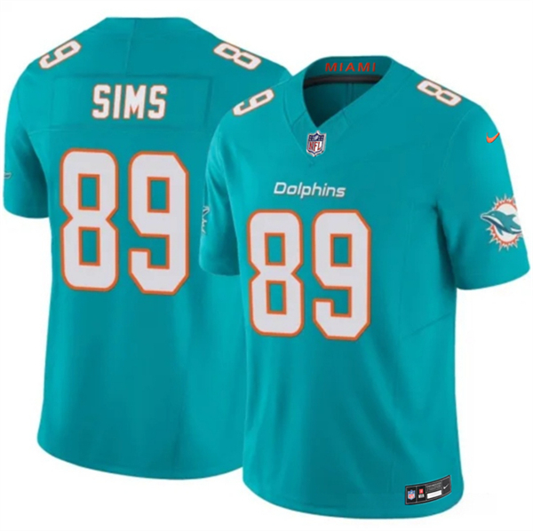 Miami Dolphins #89 Ben Sims Aqua 2026 F.U.S.E. Vapor Limited Football Stitched Jersey