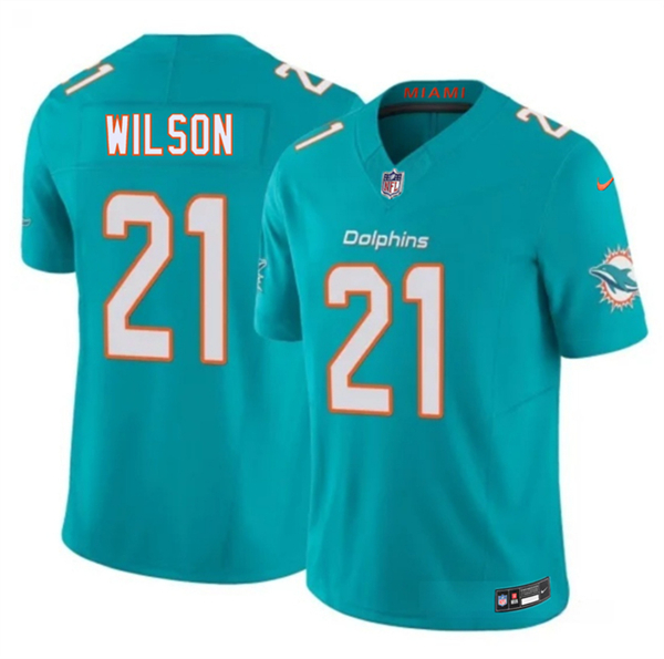 Miami Dolphins #21 Marco Wilson Aqua 2026 F.U.S.E. Vapor Limited Football Stitched Jersey Miami Dolphins #21 Marco Wilson Aqua 2026 F.U.S.E. Vapor Limited Football Stitched Jersey