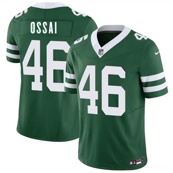 New York Jets #46 Joseph Ossai Green 2026 F.U.S.E. Vapor Untouchable Limited Football Stitched Jersey New York Jets #46 Joseph Ossai Green 2026 F.U.S.E. Vapor Untouchable Limited Football Stitched Jersey