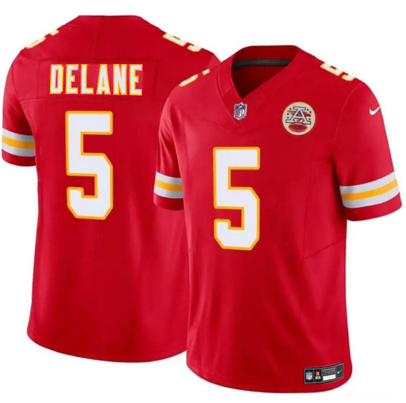 Kansas City Chiefs #5 Mansoor Delane Red 2026 Draft F.U.S.E. Vapor Untouchable Limited Football Stitched Jersey