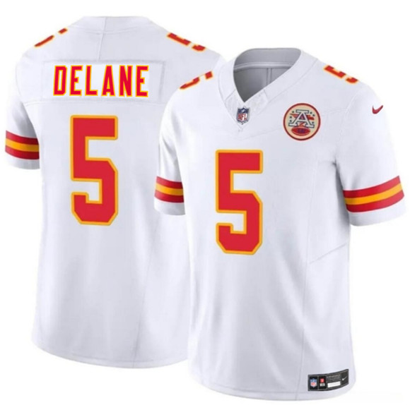 Kansas City Chiefs #5 Mansoor Delane White 2026 Draft F.U.S.E. Vapor Untouchable Limited Football Stitched Jersey