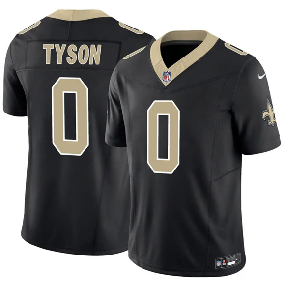 New Orleans Saints #0 Jordyn Tyson Black 2026 F.U.S.E Vapor Limited Football Stitched Jersey