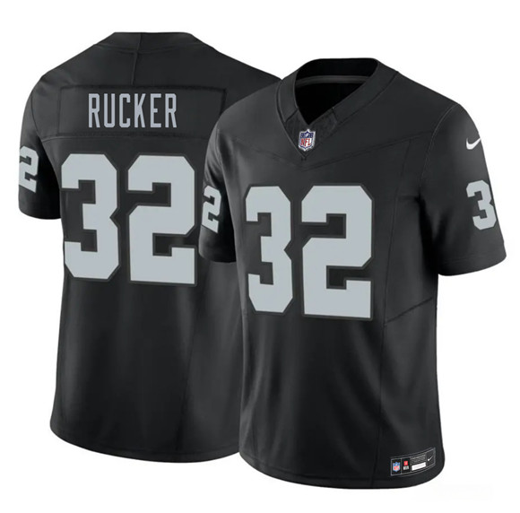 Las Vegas Raiders #32 Corey Rucker Black 2026 Draft F.U.S.E. Vapor Untouchable Limited Football Stitched Jersey