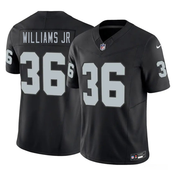 Las Vegas Raiders #36 E.J. Williams Jr Black 2026 Draft F.U.S.E. Vapor Untouchable Limited Football Stitched Jersey